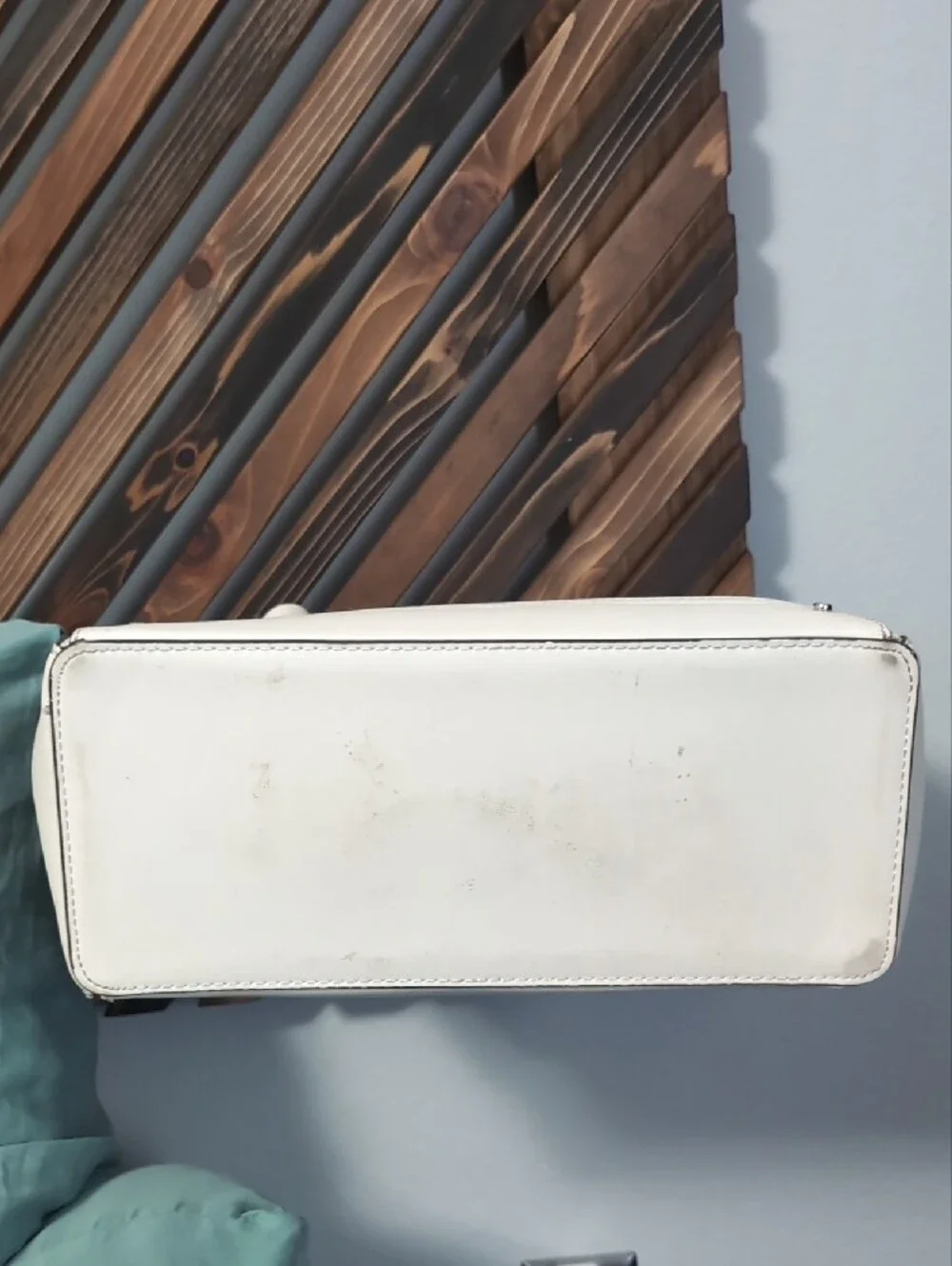 Calvin Klein Cream and White Monogram Satchel 🤍
